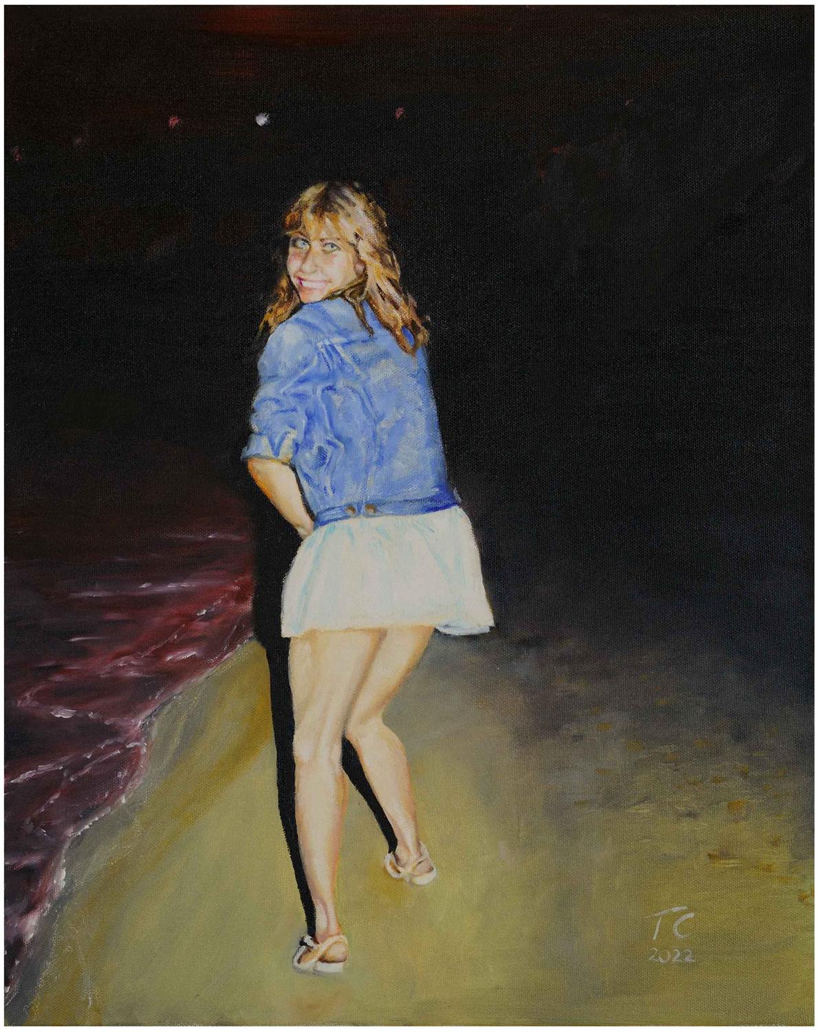 Beach Night — painting by Trevor Chatfield