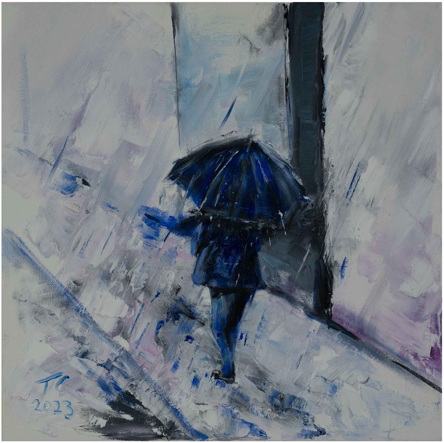 Manchester Rain — painting by Trevor Chatfield