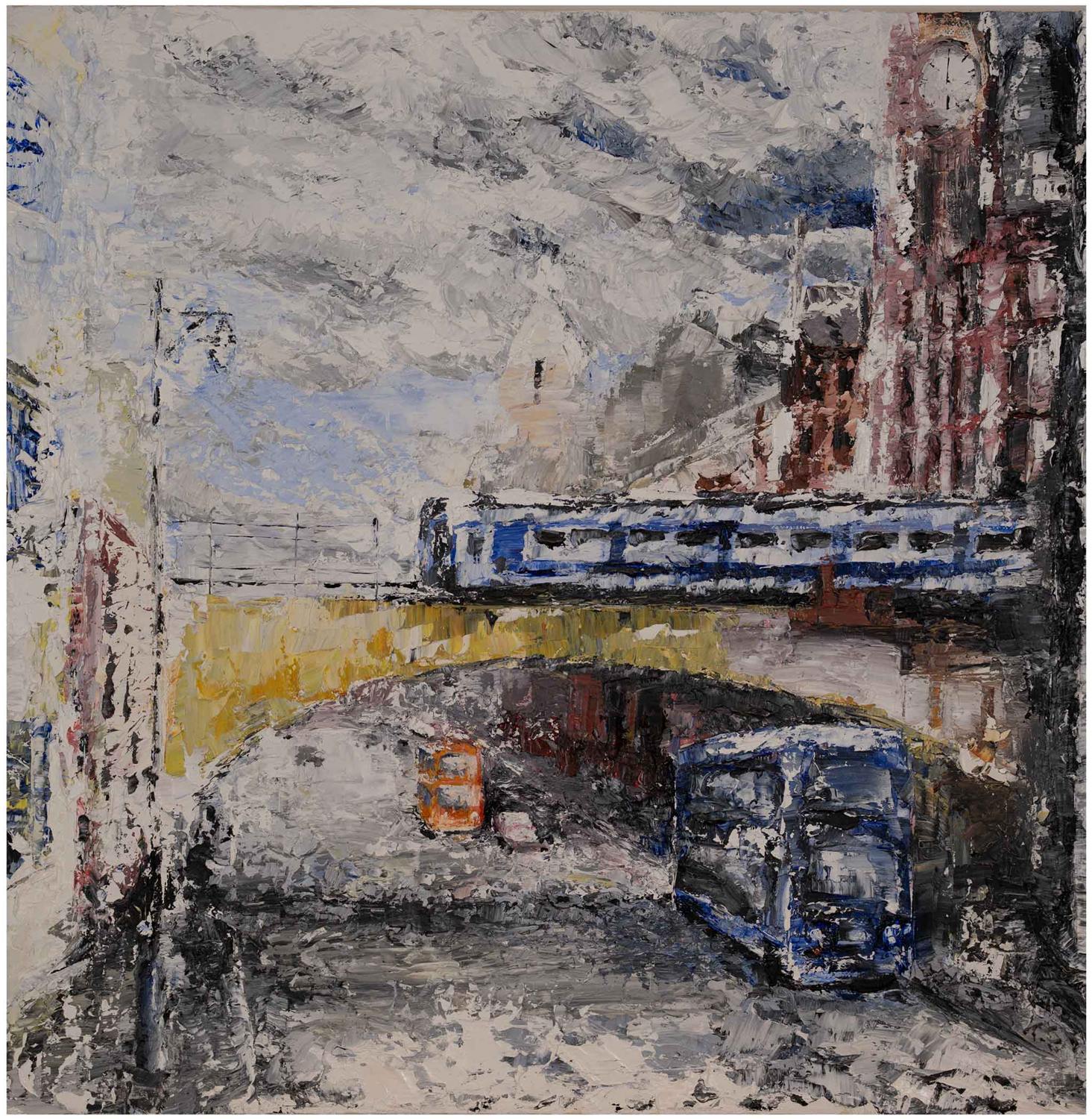 Market Street, Manchester — painting by Trevor Chatfield