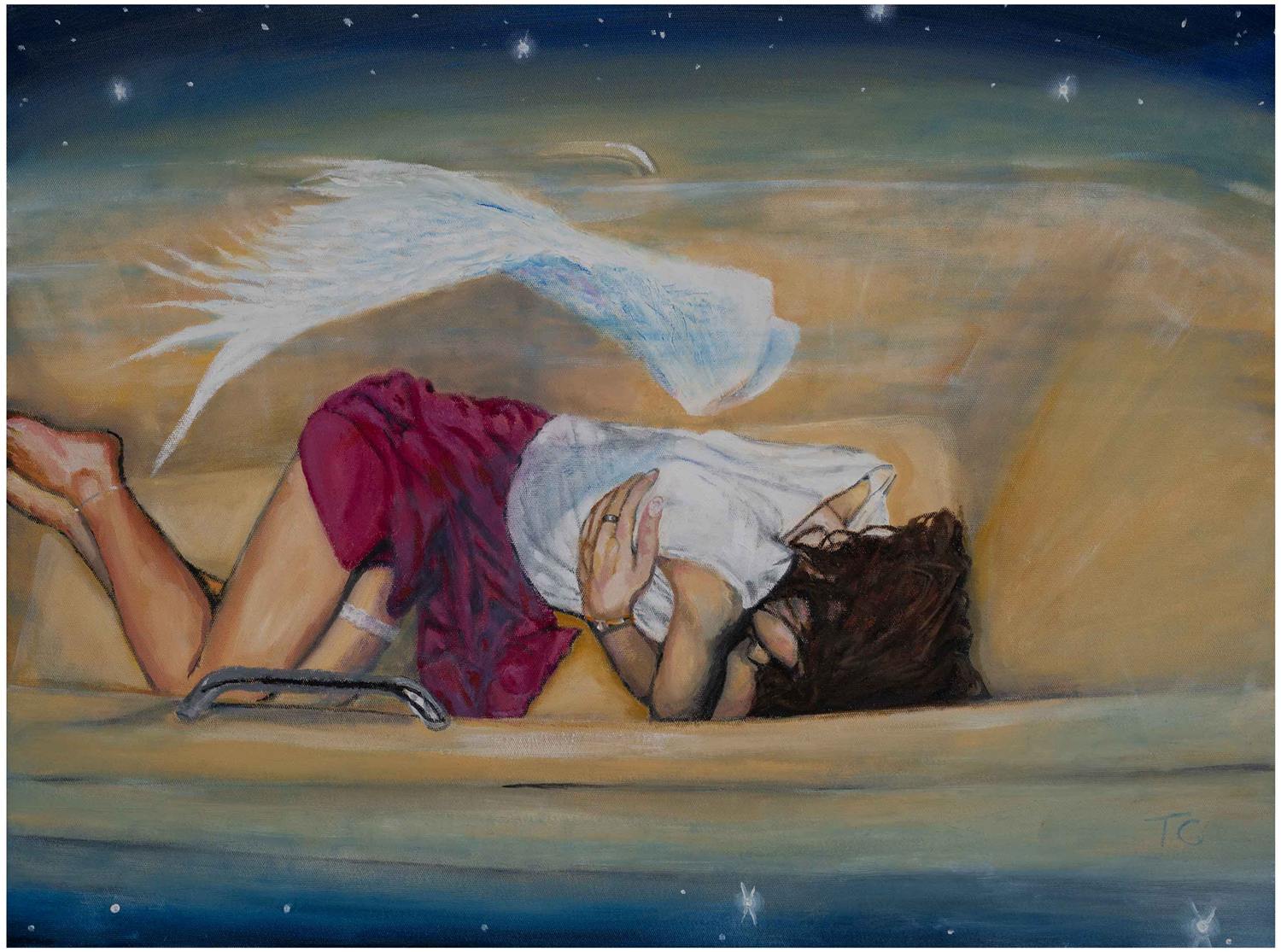 Sleeping Angel — painting by Trevor Chatfield