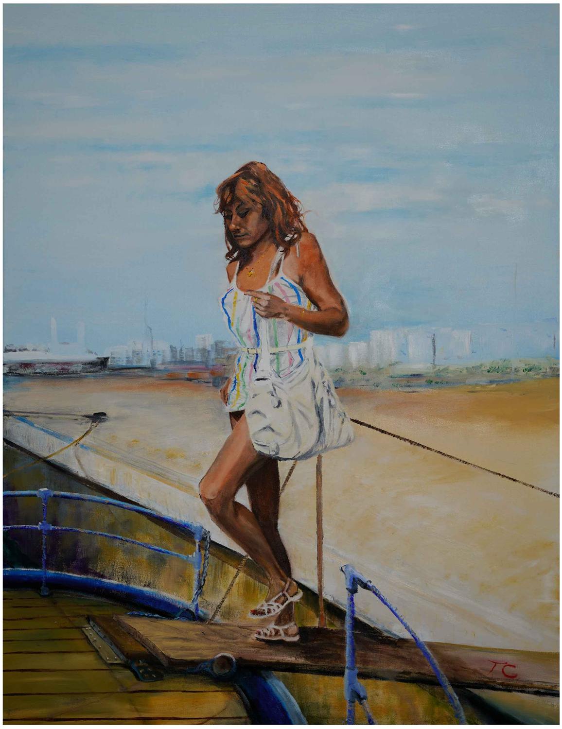 Walking the Plank — painting by Trevor Chatfield